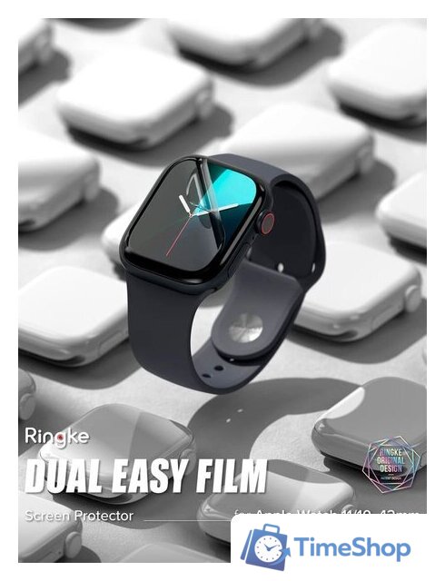Защитная пленка Ringke Защитная Пленка Ringke Dual Easy Pro 2шт для Apple Watch 11 / 10 42 mm - Изображение №2 — Интернет-магазин Time-Shop