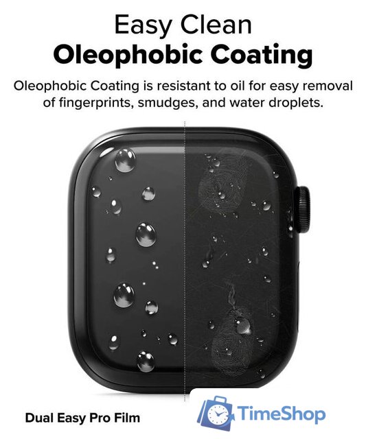 Защитная пленка Ringke Защитная Пленка Ringke Dual Easy Pro 2шт для Apple Watch 11 / 10 42 mm - Изображение №8 — Интернет-магазин Time-Shop