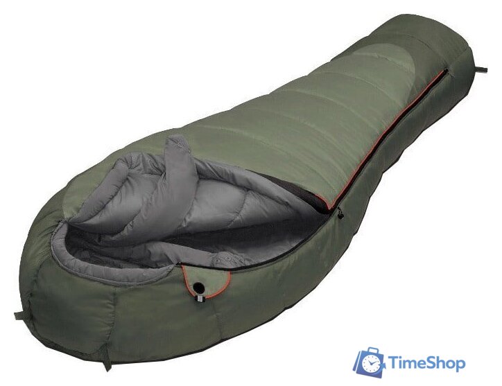 Спальный мешок AlexikA Iceland (оливковый, молния справа) - Изображение №1 — Интернет-магазин Time-Shop