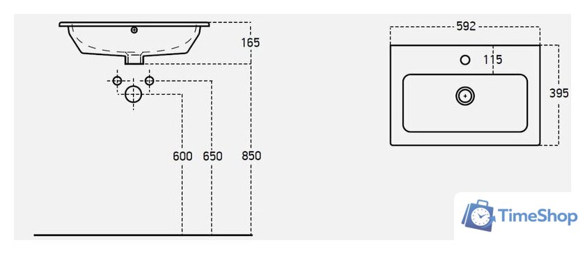  Гамма Тумба с умывальником 60.1 Практико-44060 (4812044015089) - Изображение №3 — Интернет-магазин Time-Shop