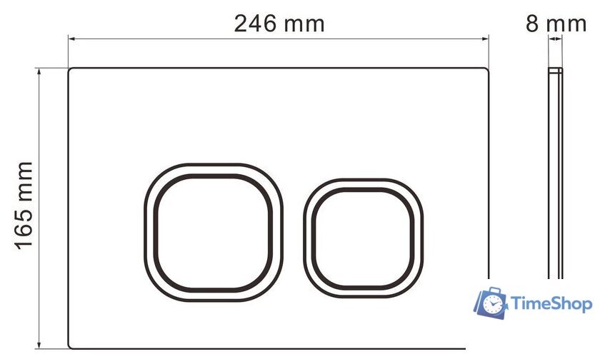 Инсталляция для унитаза Roxen StounFix Dual Fresh 832071 - Изображение №12 — Интернет-магазин Time-Shop