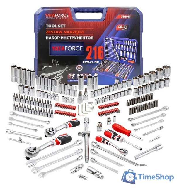 Универсальный набор инструментов Yataforce YF-38841 (216 предметов) - Изображение №2 — Интернет-магазин Time-Shop