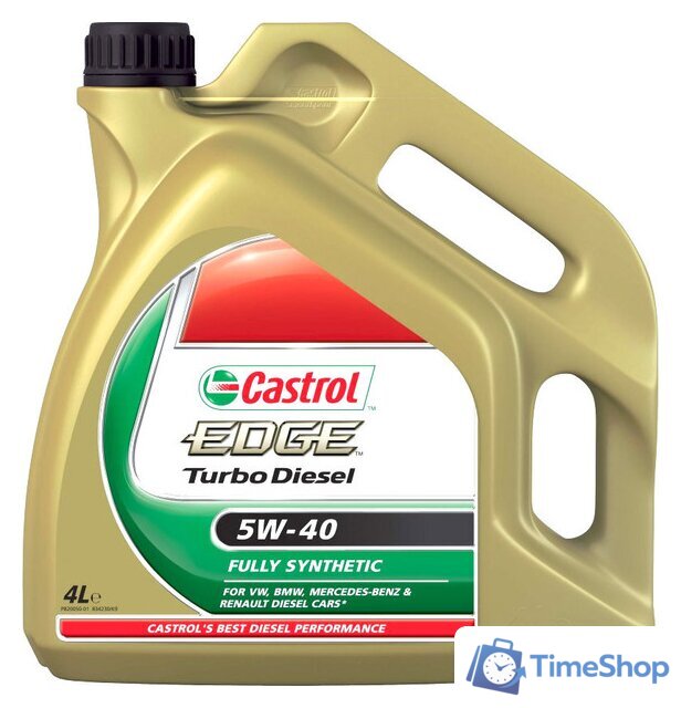 Моторное масло Castrol Edge Turbo Diesel 5W-40 4л - Изображение №1 — Интернет-магазин Time-Shop
