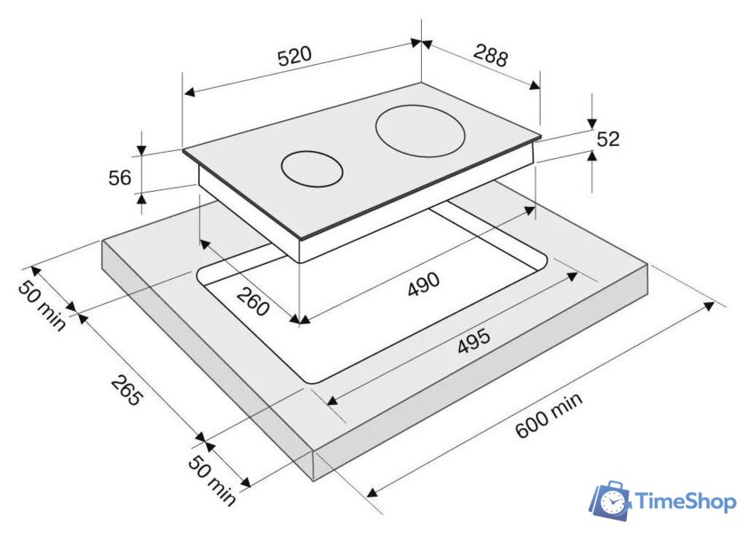 Варочная панель Krona Magier 30 BL 2BTK - Изображение №11 — Интернет-магазин Time-Shop