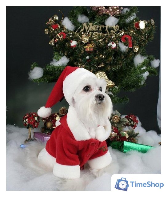 Куртка для животных Puppia Santa PDDF-SC23-RD-5L (красный) - Изображение №3 — Интернет-магазин Time-Shop
