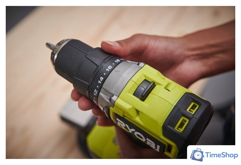 Ударная дрель-шуруповерт Ryobi RPD18C1-242S 5133006524 (с 2-мя АКБ, сумка) - Изображение №7 — Интернет-магазин Time-Shop