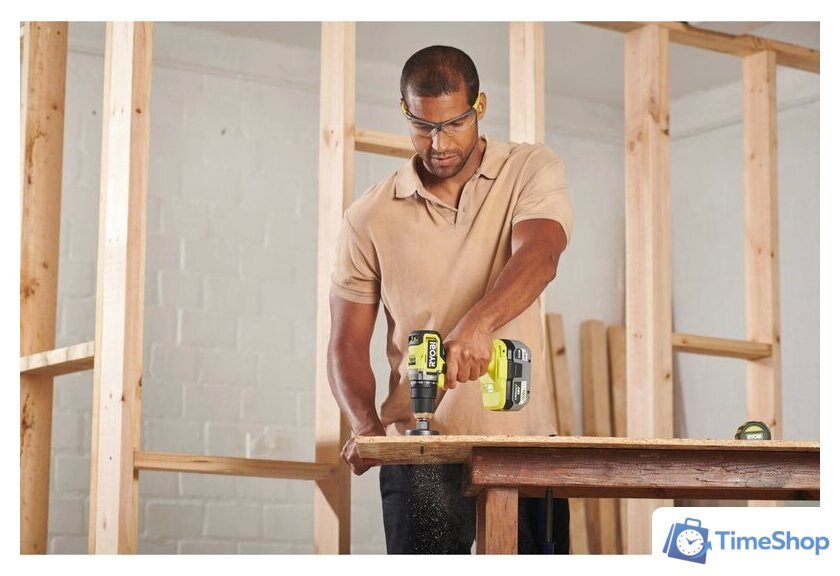 Ударная дрель-шуруповерт Ryobi RPD18C1-242S 5133006524 (с 2-мя АКБ, сумка) - Изображение №3 — Интернет-магазин Time-Shop