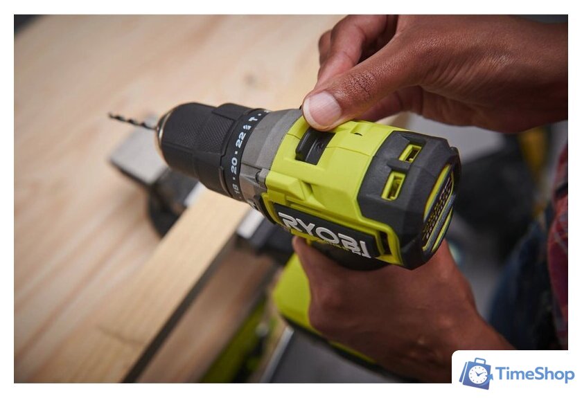 Ударная дрель-шуруповерт Ryobi RPD18C1-242S 5133006524 (с 2-мя АКБ, сумка) - Изображение №6 — Интернет-магазин Time-Shop