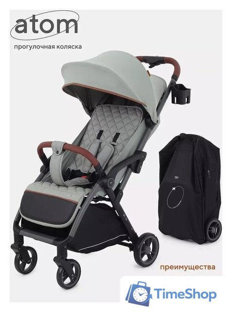 Коляска прогулочная «книга» Rant MOWbaby Atom MB200 (green) - Изображение №16 — Интернет-магазин Time-Shop