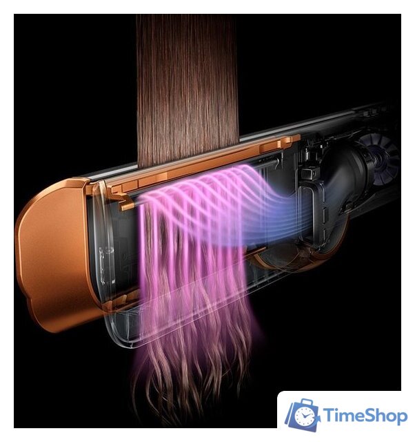 Выпрямитель Dyson Airstrait (евровилка, никель/медный) - Изображение №8 — Интернет-магазин Time-Shop