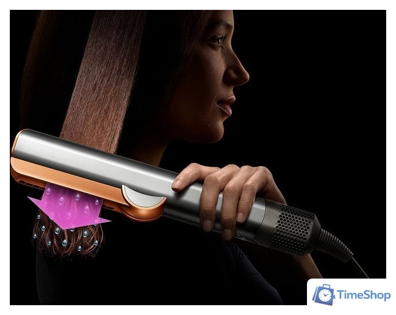 Выпрямитель Dyson Airstrait (евровилка, никель/медный) - Изображение №3 — Интернет-магазин Time-Shop