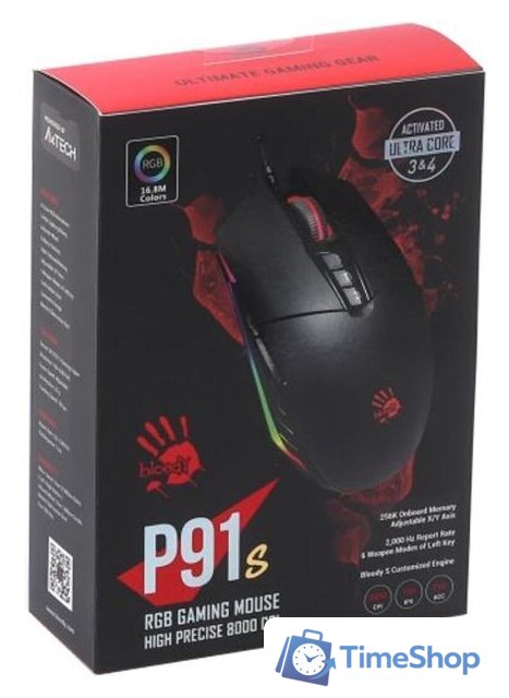 Игровая мышь A4Tech Bloody P91S (черный) - Изображение №8 — Интернет-магазин Time-Shop