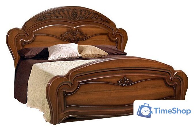 Кровать ФорестДекоГрупп Луиза 160x200 (орех) - Изображение №1 — Интернет-магазин Time-Shop