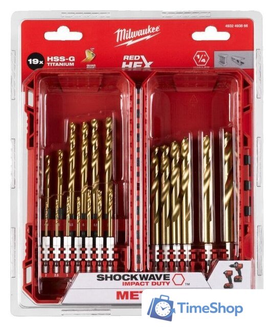 Набор сверл Milwaukee Shockwave 4932493866 - Изображение №3 — Интернет-магазин Time-Shop