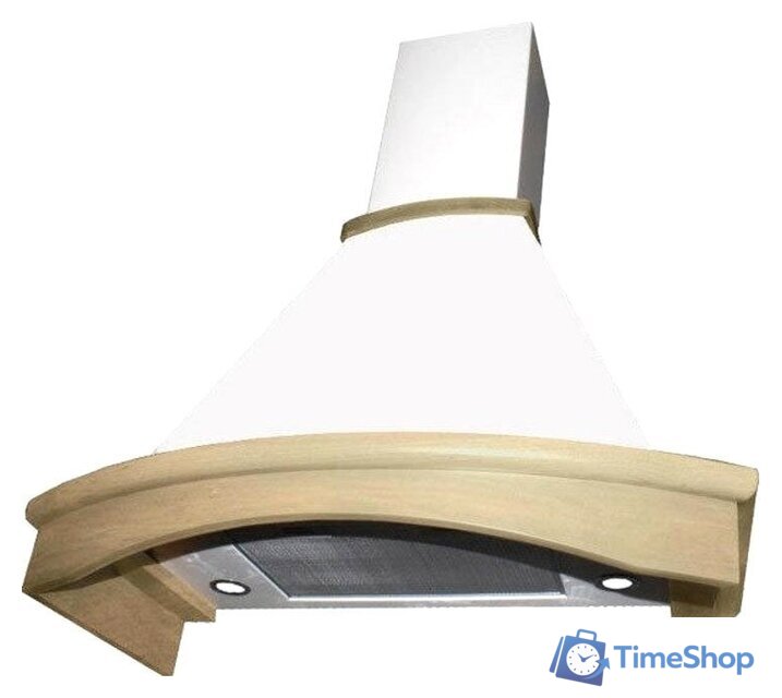Кухонная вытяжка Elikor Ротонда 90П-1000-П3Д (бежевый/дуб неокрашенный) (943816) - Изображение №1 — Интернет-магазин Time-Shop