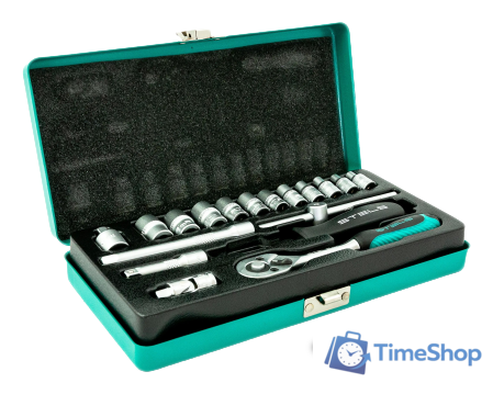 Набор трещотка с головками Stels 13573 (18 предметов) - Изображение №1 — Интернет-магазин Time-Shop