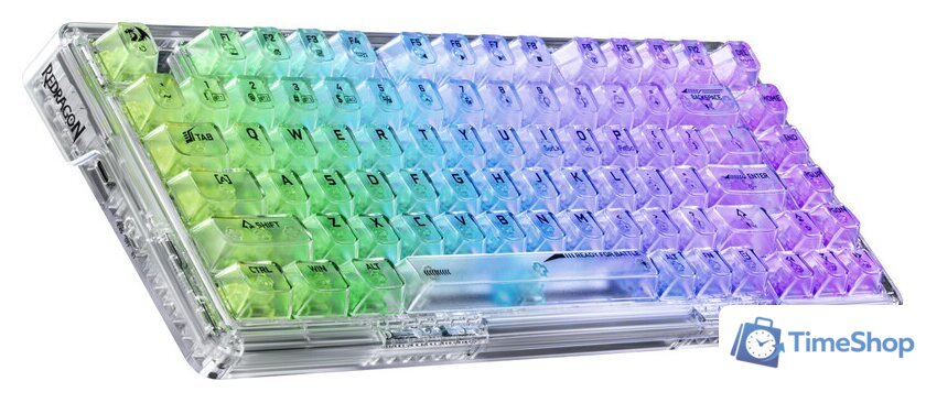 Клавиатура Redragon Elf Pro (прозрачный/белый) - Изображение №3 — Интернет-магазин Time-Shop