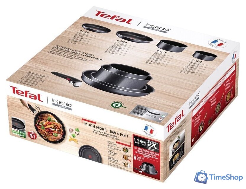 Набор сковород Tefal Ingenio XL Force L1589502 - Изображение №10 — Интернет-магазин Time-Shop