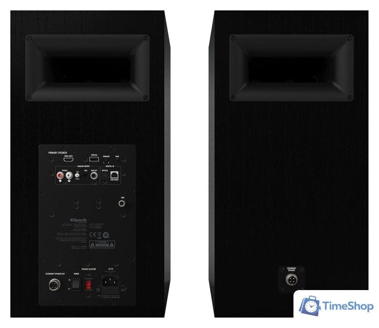 Полочная акустика Klipsch The Nines (черный) - Изображение №5 — Интернет-магазин Time-Shop