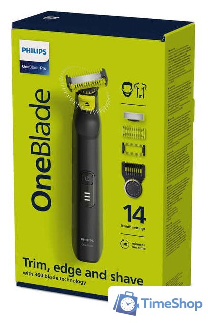 Универсальный триммер Philips OneBlade Pro QP6541/15 - Изображение №2 — Интернет-магазин Time-Shop