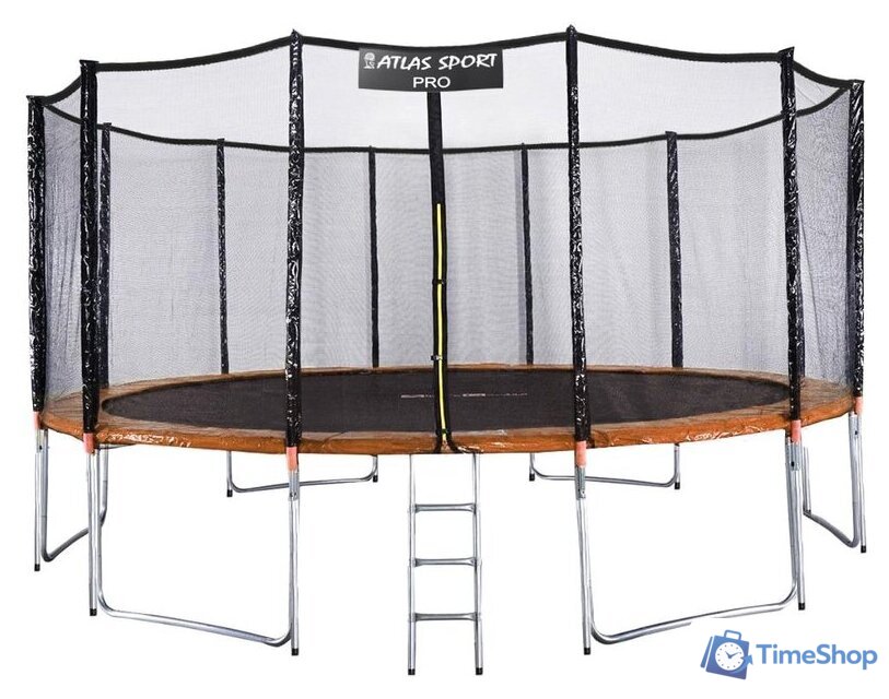 Батут Atlas Sport 490 см - 16ft Pro (оранжевый) - Изображение №1 — Интернет-магазин Time-Shop