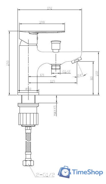 Смеситель Esko Asti AT 53 - Изображение №3 — Интернет-магазин Time-Shop