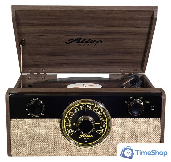 Виниловый проигрыватель Alive Audio Fusion Dark Wood - Изображение №1 — Интернет-магазин Time-Shop