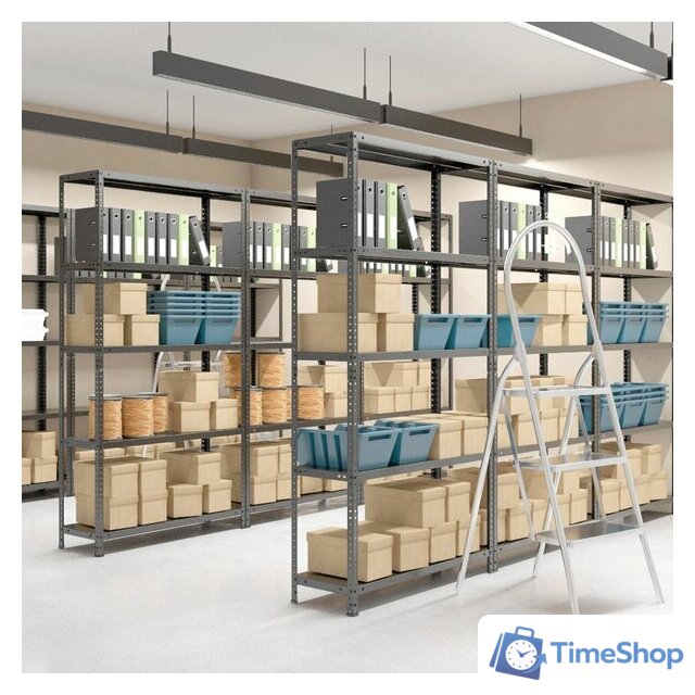 Стеллаж Brabix Ms Kd-185/30/70-5 291267 - Изображение №3 — Интернет-магазин Time-Shop