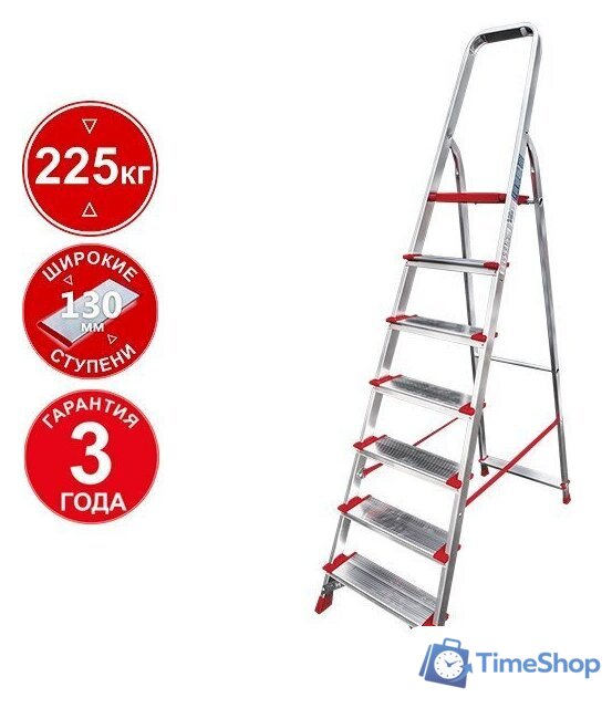 Лестница-стремянка Новая высота NV 3117 (7 ступеней) - Изображение №1 — Интернет-магазин Time-Shop