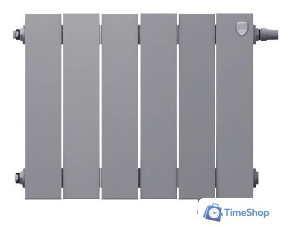 Биметаллический радиатор Royal Thermo PianoForte 300 VDR Silver Satin (6 секций) - Изображение №2 — Интернет-магазин Time-Shop