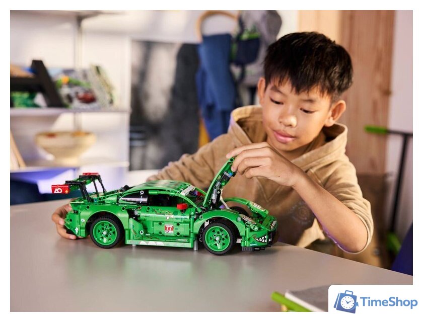 Конструктор LEGO Technic 42224 Porsche 911 GT3 R REXY AO - Изображение №8 — Интернет-магазин Time-Shop