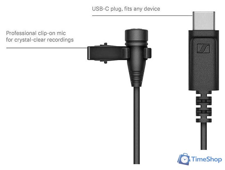 Проводной микрофон Sennheiser XS Lav USB-C - Изображение №2 — Интернет-магазин Time-Shop