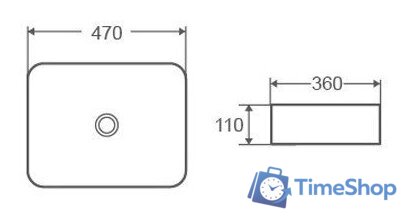 Умывальник D&K Berlin DT1431216 (белый) - Изображение №3 — Интернет-магазин Time-Shop
