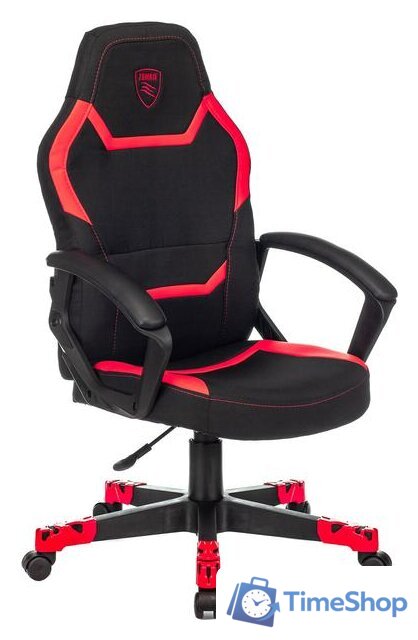 Игровое (геймерское) кресло Zombie 10 (черный/красный) - Изображение №1 — Интернет-магазин Time-Shop