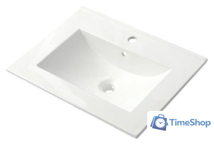  ЗОВ Тумба с умывальником Дион 60 D60LHO0M7015МKV5-OL60 (графит матовый/дуб) - Изображение №3 — Интернет-магазин Time-Shop