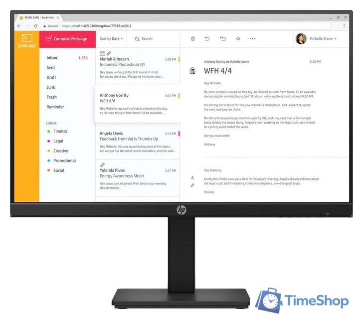 Монитор HP P24h - Изображение №1 — Интернет-магазин Time-Shop