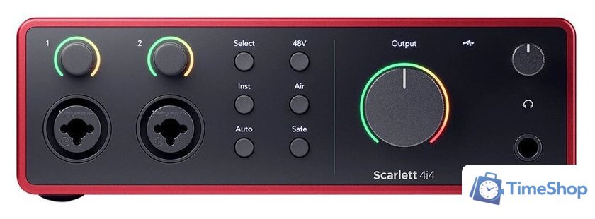 Аудиоинтерфейс Focusrite Scarlett 4i4 (4-е поколение) - Изображение №2 — Интернет-магазин Time-Shop