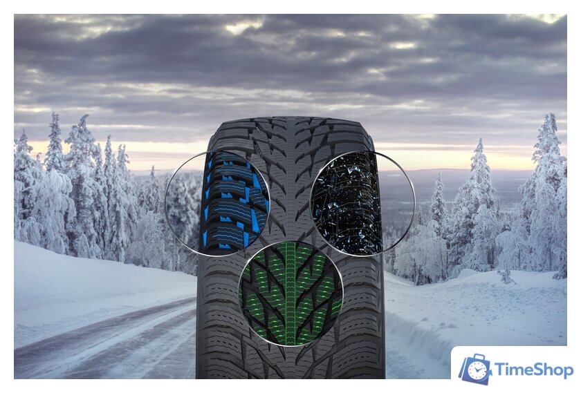 Зимние шины Nokian Tyres Hakkapeliitta R3 235/45R18 98T - Изображение №20 — Интернет-магазин Time-Shop