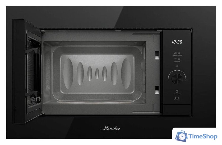 Микроволновая печь Monsher MMH 1120 Noir - Изображение №3 — Интернет-магазин Time-Shop