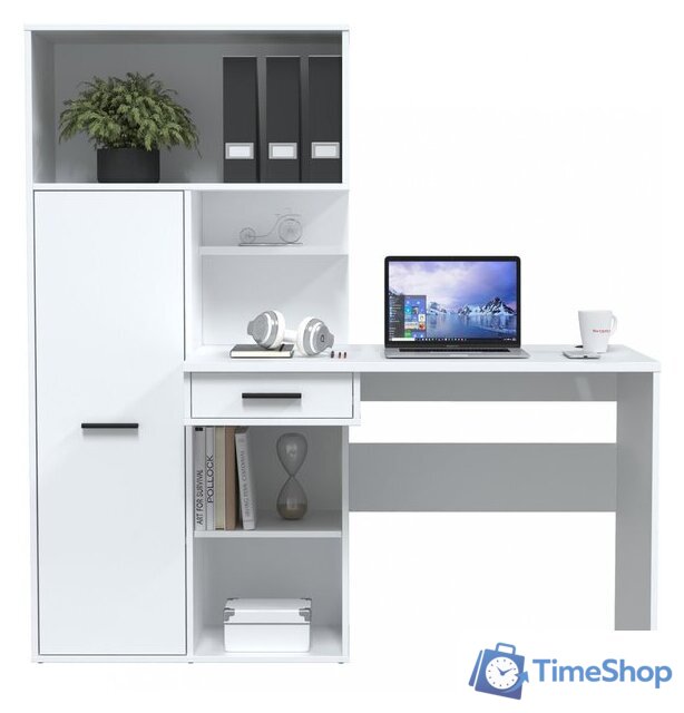 Стол Интерлиния Skill-06 (белый/белый) - Изображение №4 — Интернет-магазин Time-Shop