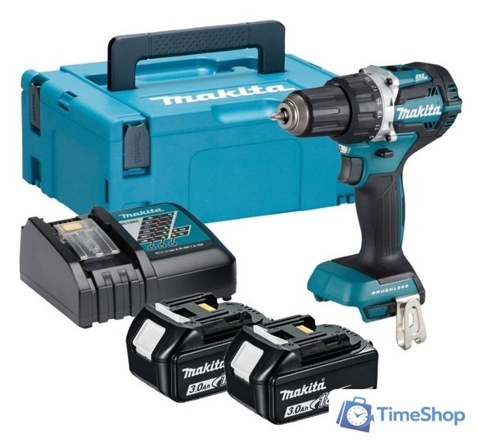 Дрель-шуруповерт Makita DDF484RFJ (с 2-мя АКБ, кейс) - Изображение №1 — Интернет-магазин Time-Shop
