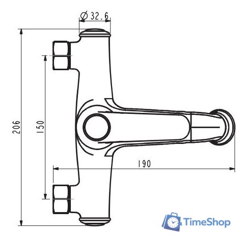 Смеситель Esko New York NY 54 - Изображение №3 — Интернет-магазин Time-Shop