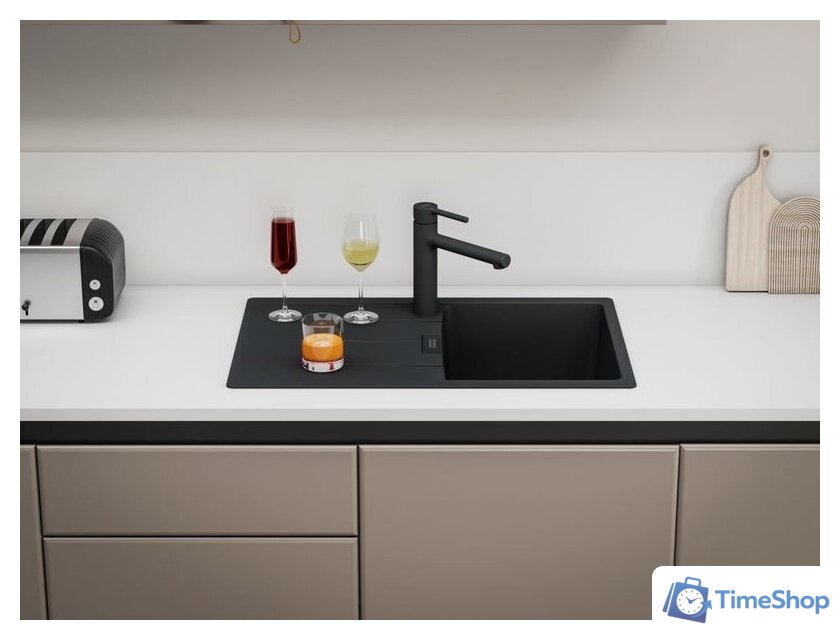 Кухонная мойка Franke Centro CNG 611-78 114.0757.390 (черный матовый) - Изображение №3 — Интернет-магазин Time-Shop