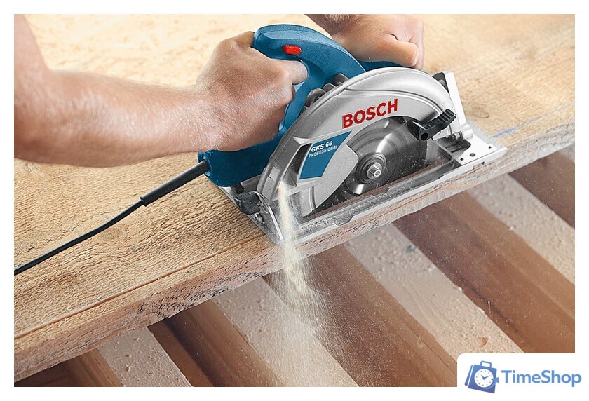 Дисковая (циркулярная) пила Bosch GKS 65 GCE Professional (0601668901) - Изображение №10 — Интернет-магазин Time-Shop