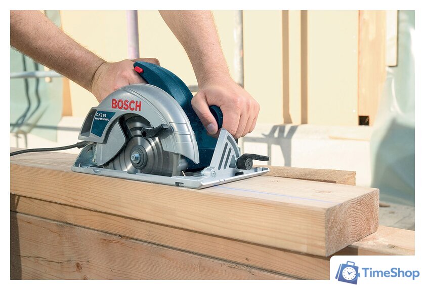 Дисковая (циркулярная) пила Bosch GKS 65 GCE Professional (0601668901) - Изображение №6 — Интернет-магазин Time-Shop