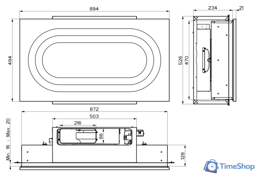 Кухонная вытяжка Faber Inside UP IX A90 305.0615.739 - Изображение №4 — Интернет-магазин Time-Shop