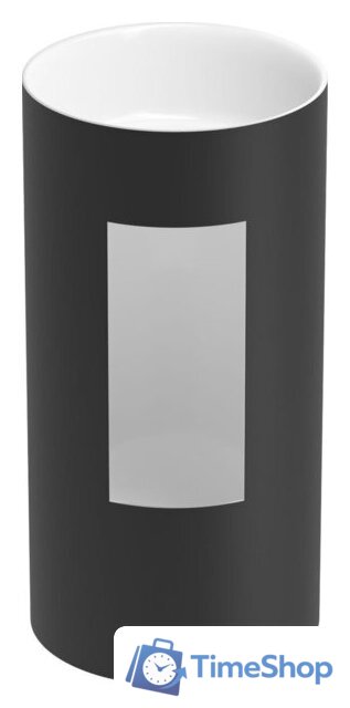 Умывальник Wellsee Chalice Perfection 230613000 (отдельностоящий, без отверстия под смеситель, матовый черный/глянцевый белый) - Изображение №3 — Интернет-магазин Time-Shop