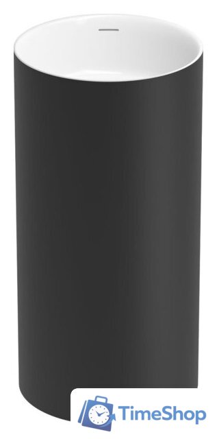 Умывальник Wellsee Chalice Perfection 230613000 (отдельностоящий, без отверстия под смеситель, матовый черный/глянцевый белый) - Изображение №1 — Интернет-магазин Time-Shop