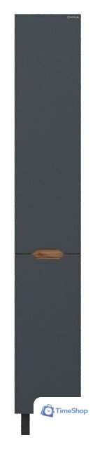  Onika Шкаф-пенал для ванной Айленд 30 403084 (графит/дуб крафт золотой) - Изображение №2 — Интернет-магазин Time-Shop