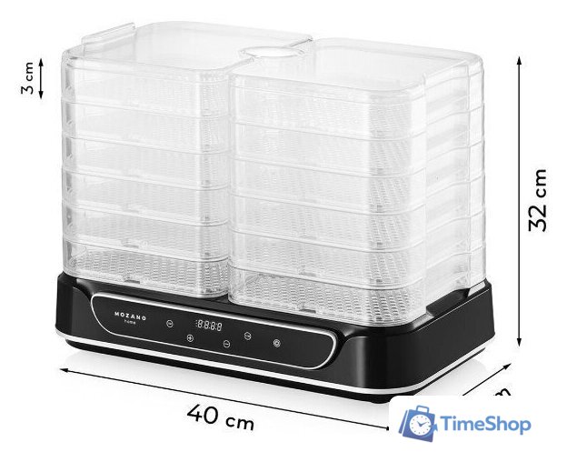 Сушилка для овощей и фруктов Mozano VitaDry 550 W - Изображение №2 — Интернет-магазин Time-Shop